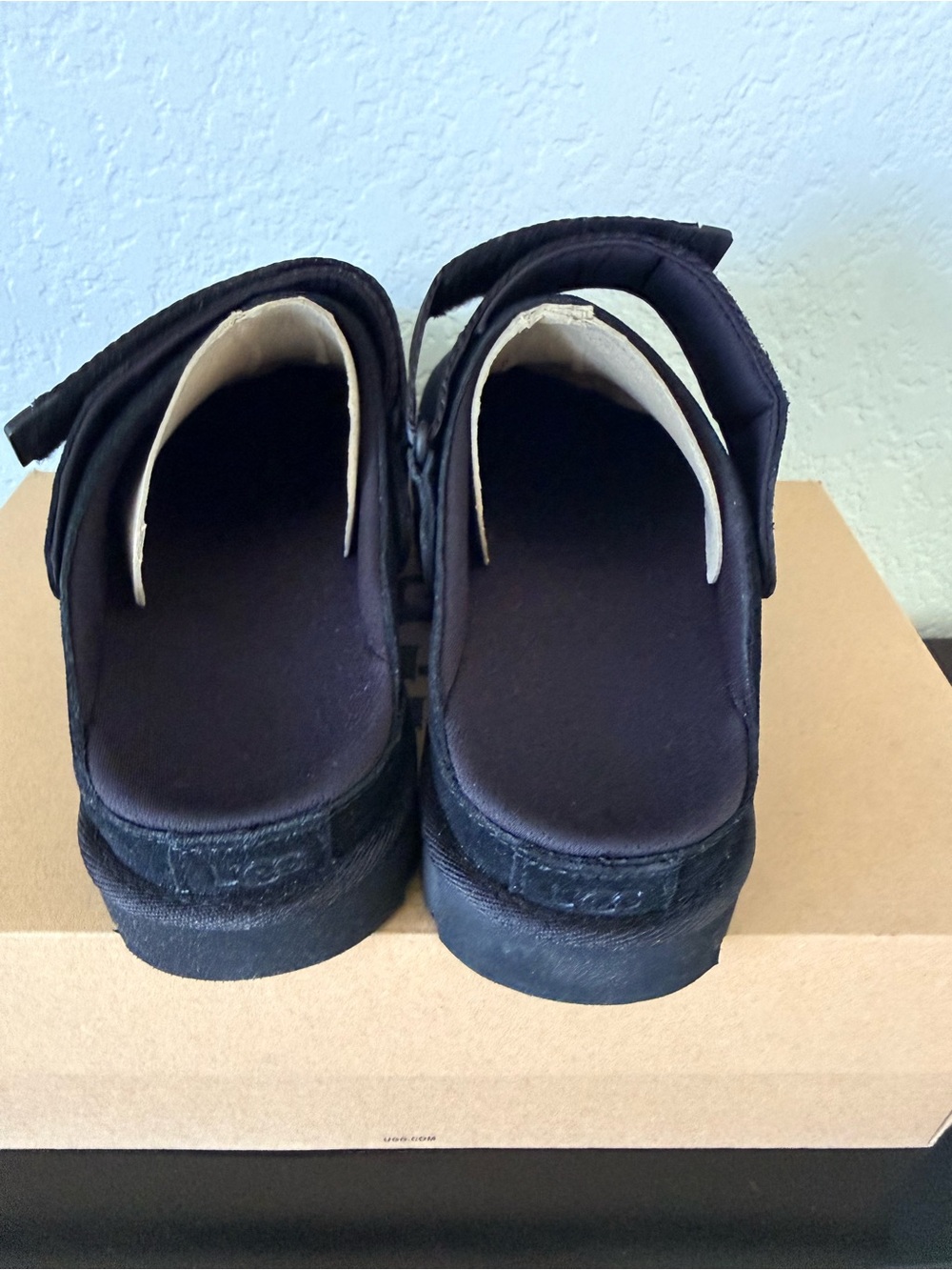 UGG Women’s Black Suede Backstrap Clog - Picture 4 of 8
